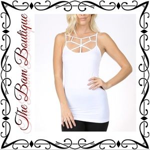 White Strap Accent Camisole
